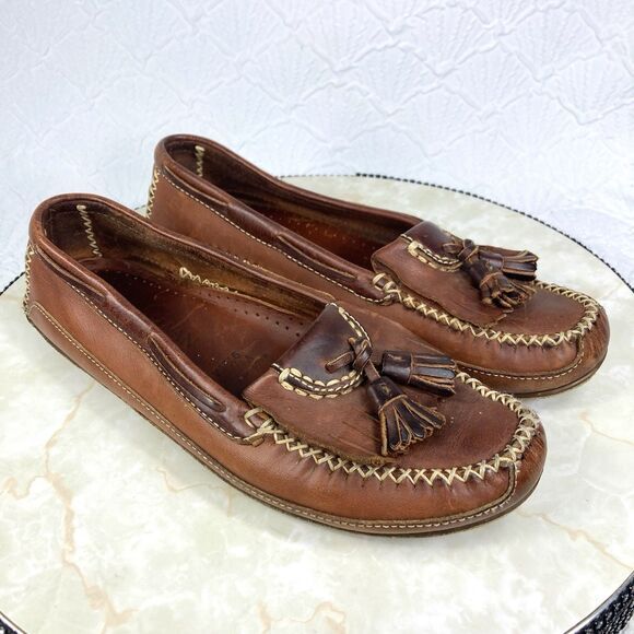 Cole Haan Driving Loafers Womens 9.5 Brown Leather Country Comfort Slip On Shoes - Picture 1 of 15